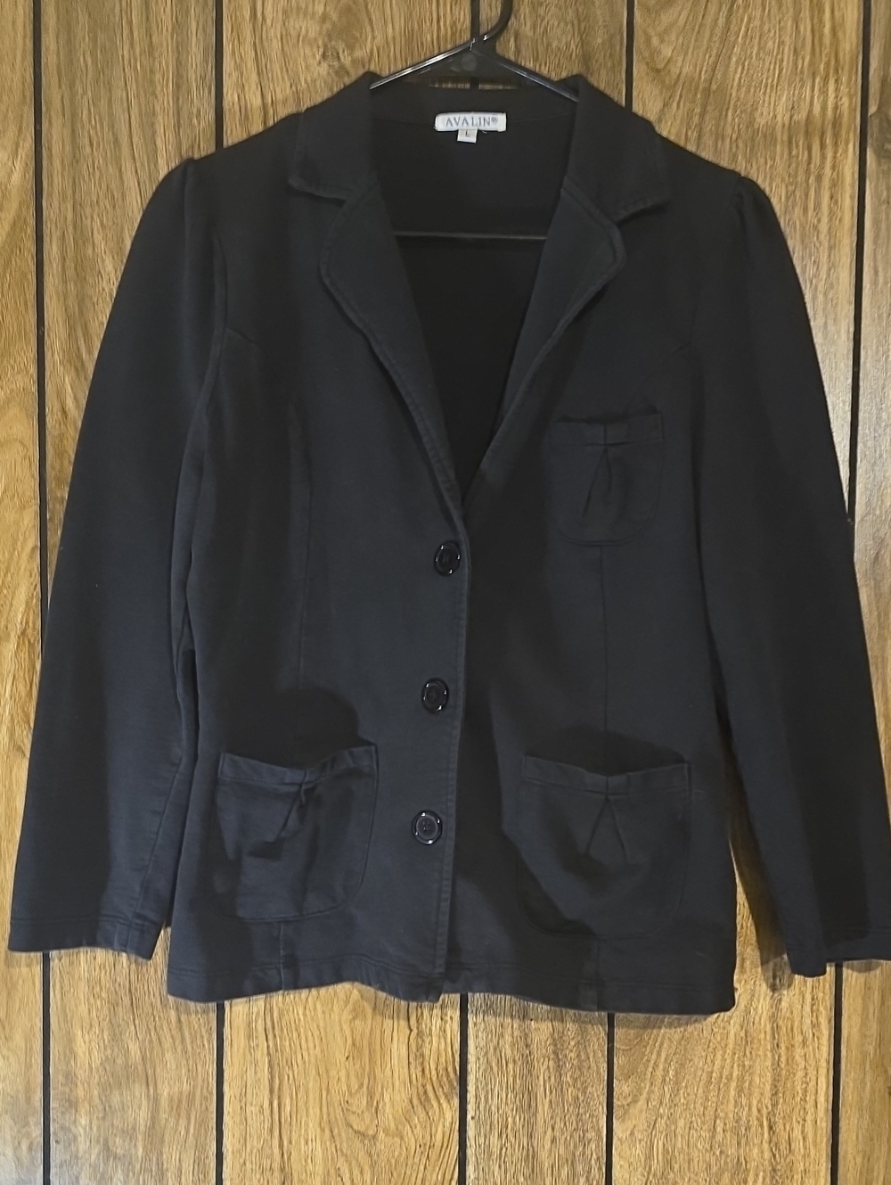 AvaLine Black Women's Blazer Jacket - Classic Tailored Look
